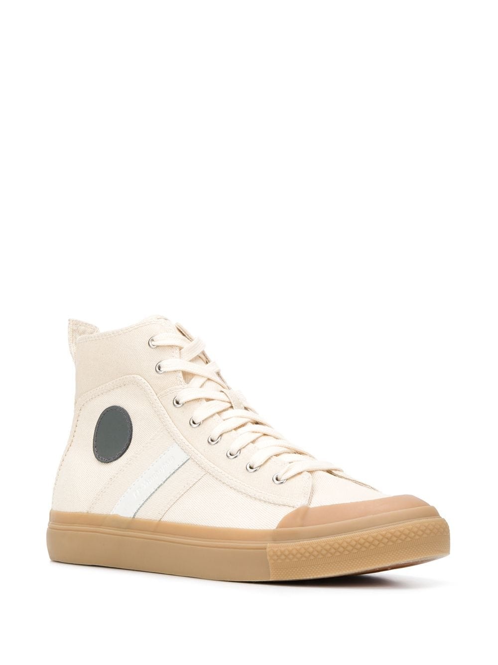 side patch sneakers - 2