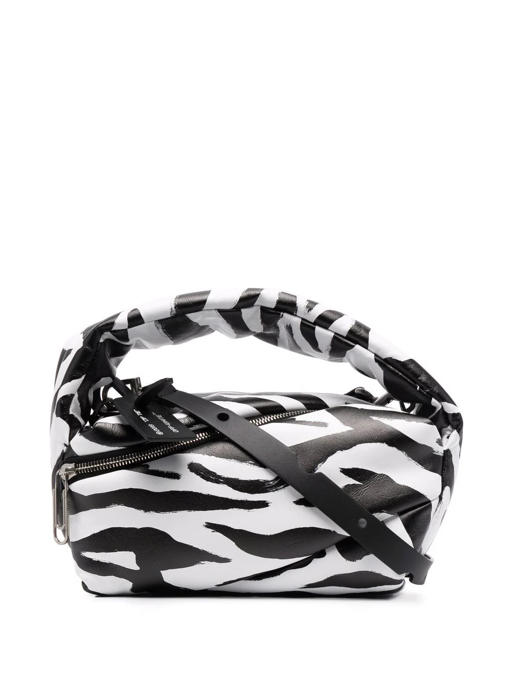 Pump Pouch zebra print tote bag - 1