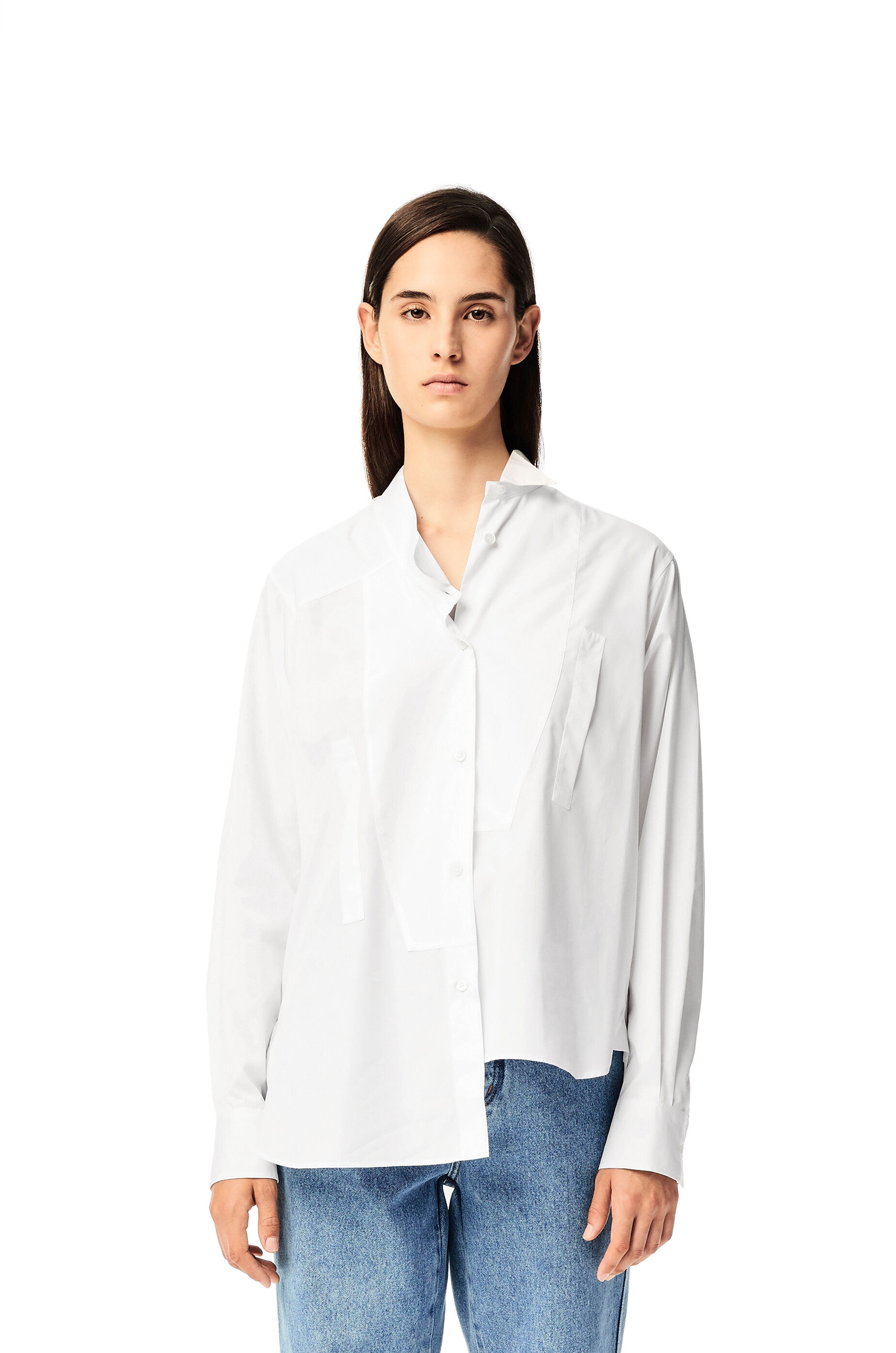 Asymmetric shirt in cotton - 3