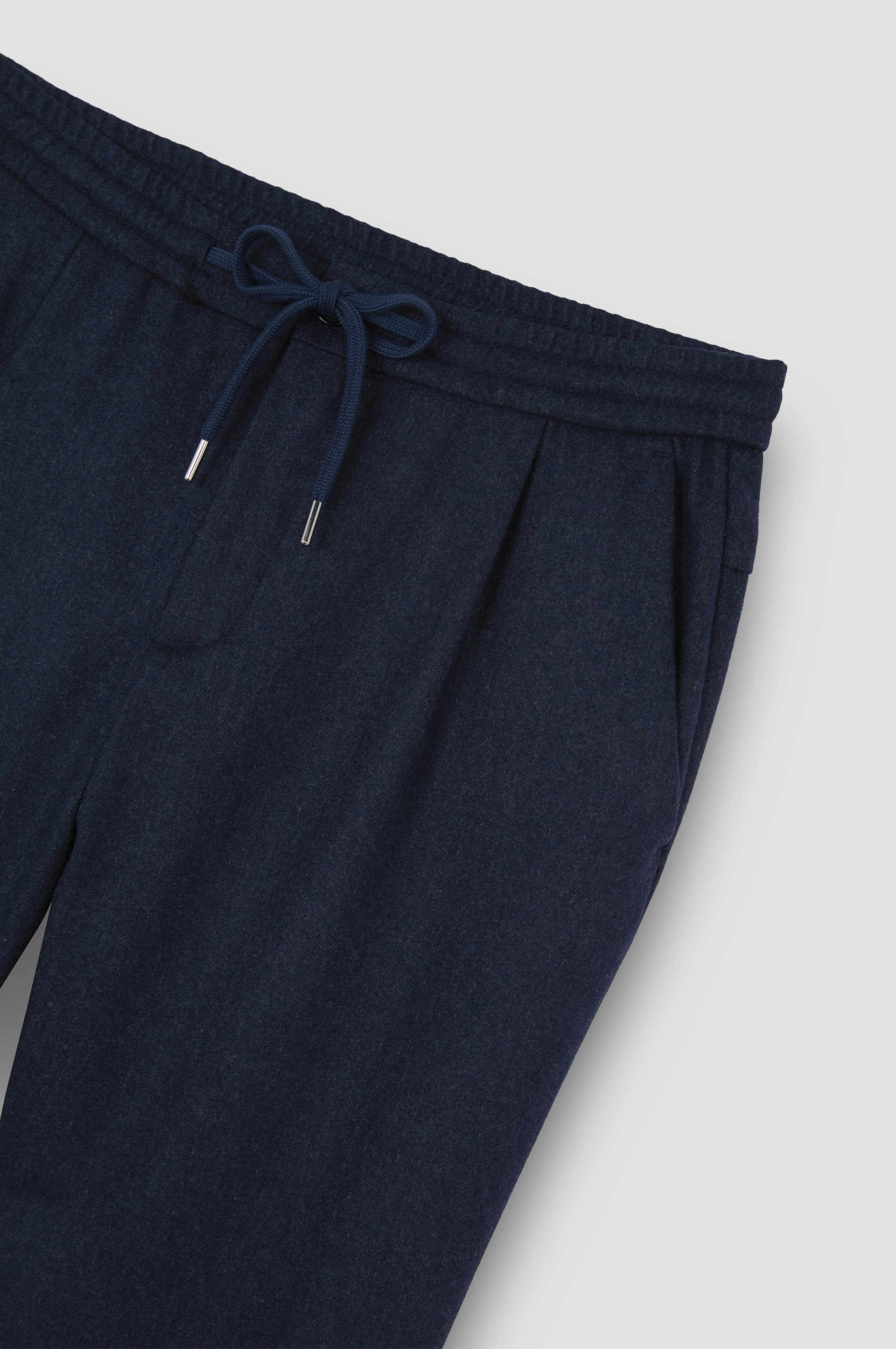 WOOL BLEND TROUSERS WITH PLEATS - 5