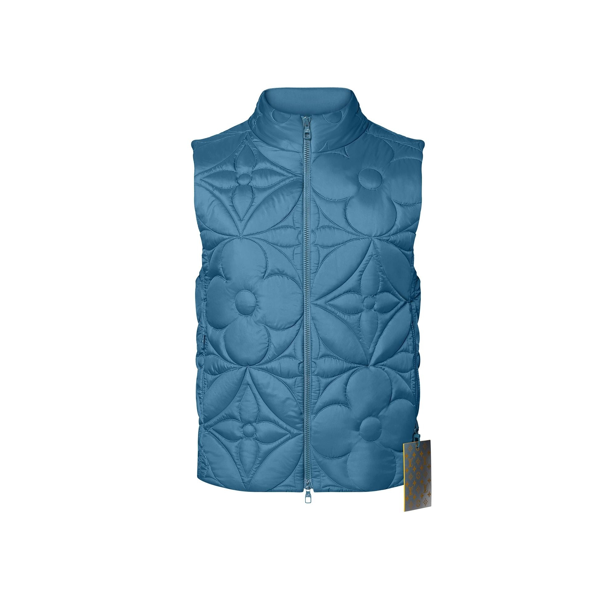 LVSE Padded Monogram Flower Gilet - 1