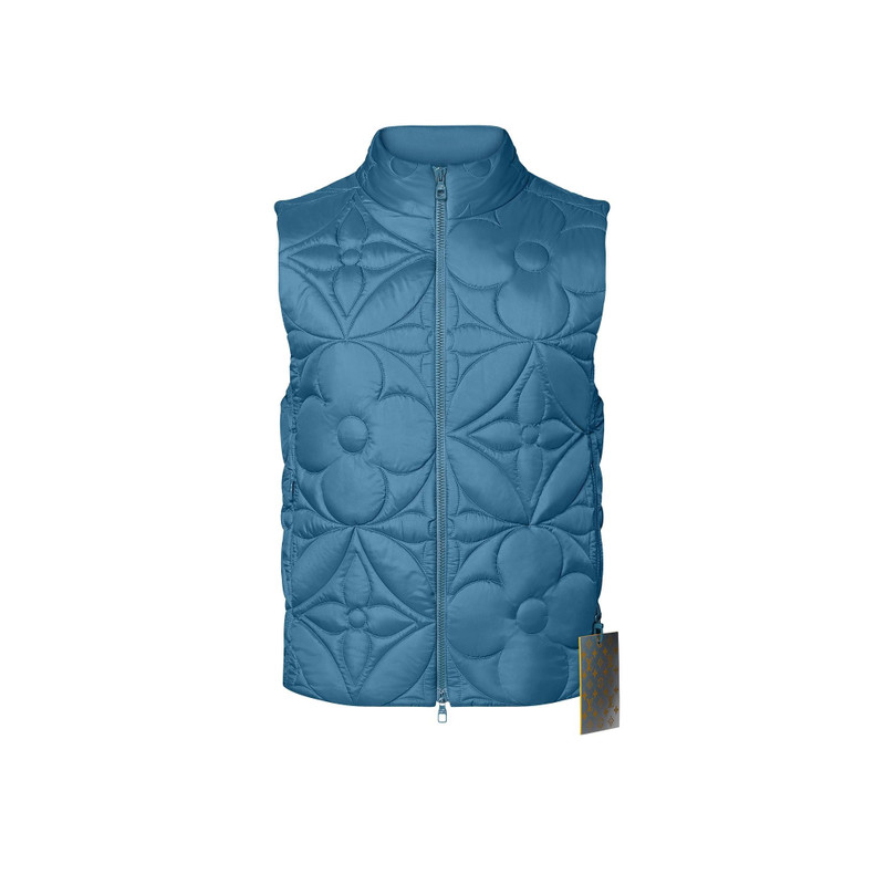LVSE Padded Monogram Flower Gilet - 1