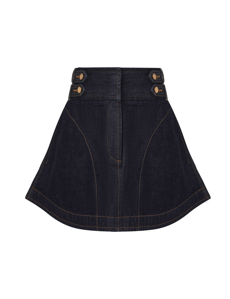 DENIM CARGO MINI SKIRT 1