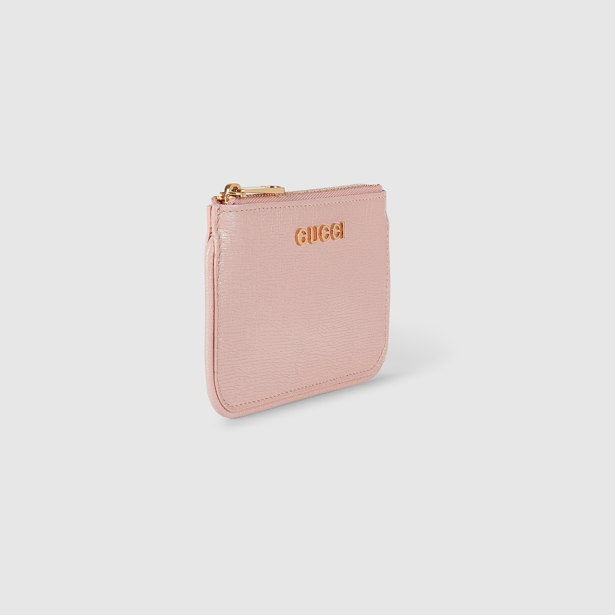 Zip key case with Gucci script - 3