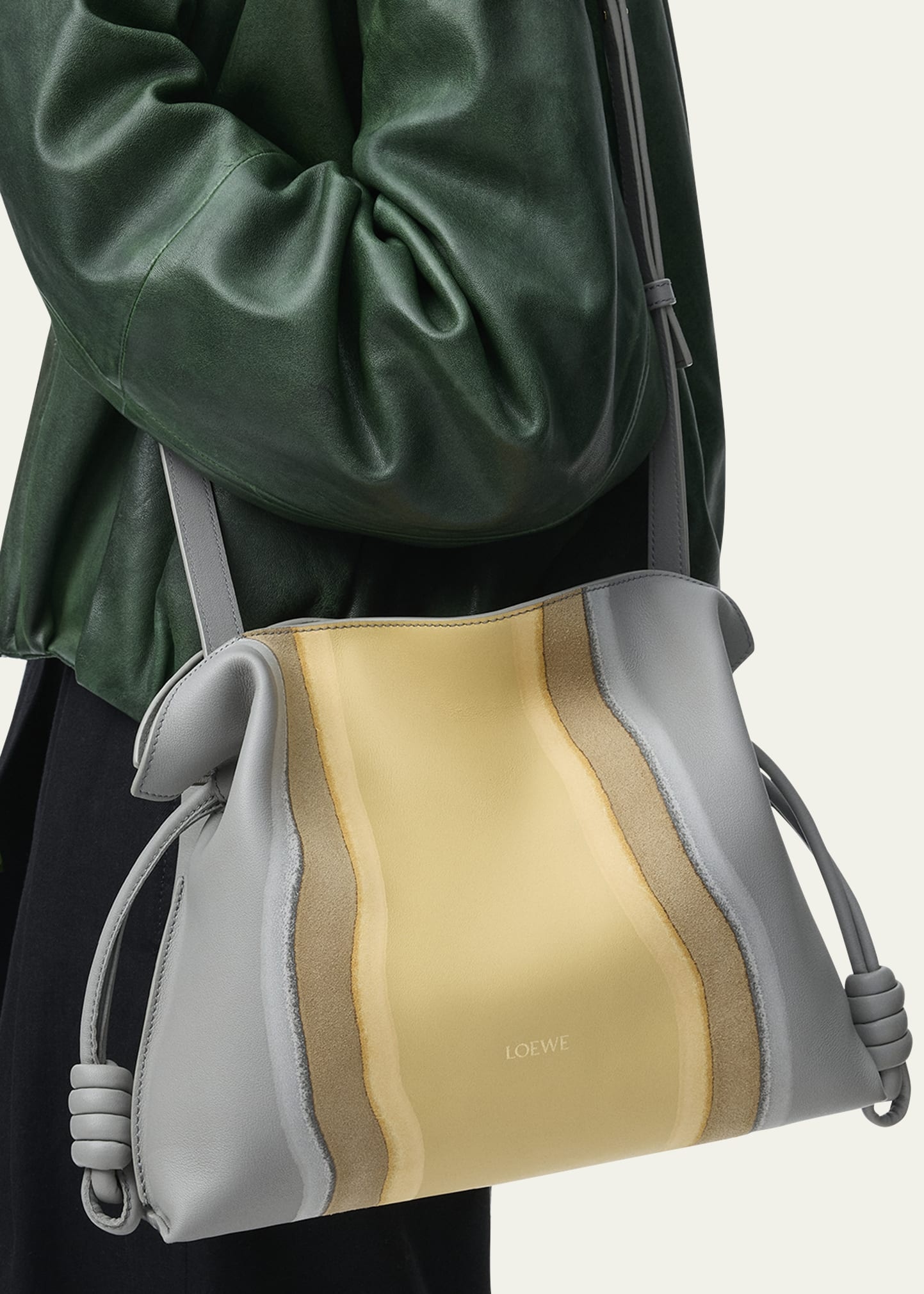 Flamenco Clutch Bag in Nappa Leather - 4