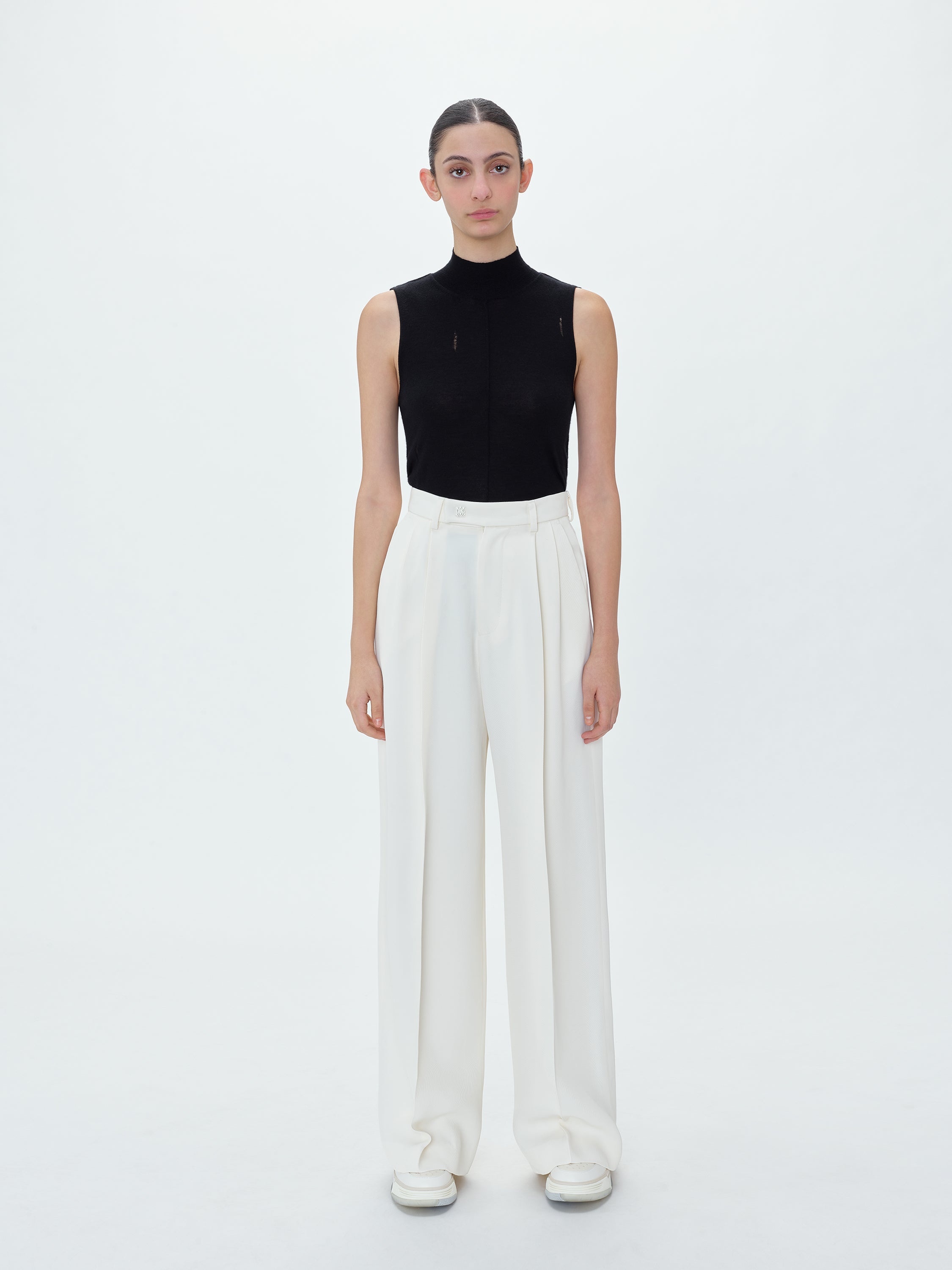 VISCOSE DOUBLE PLEATED TROUSERS - 2