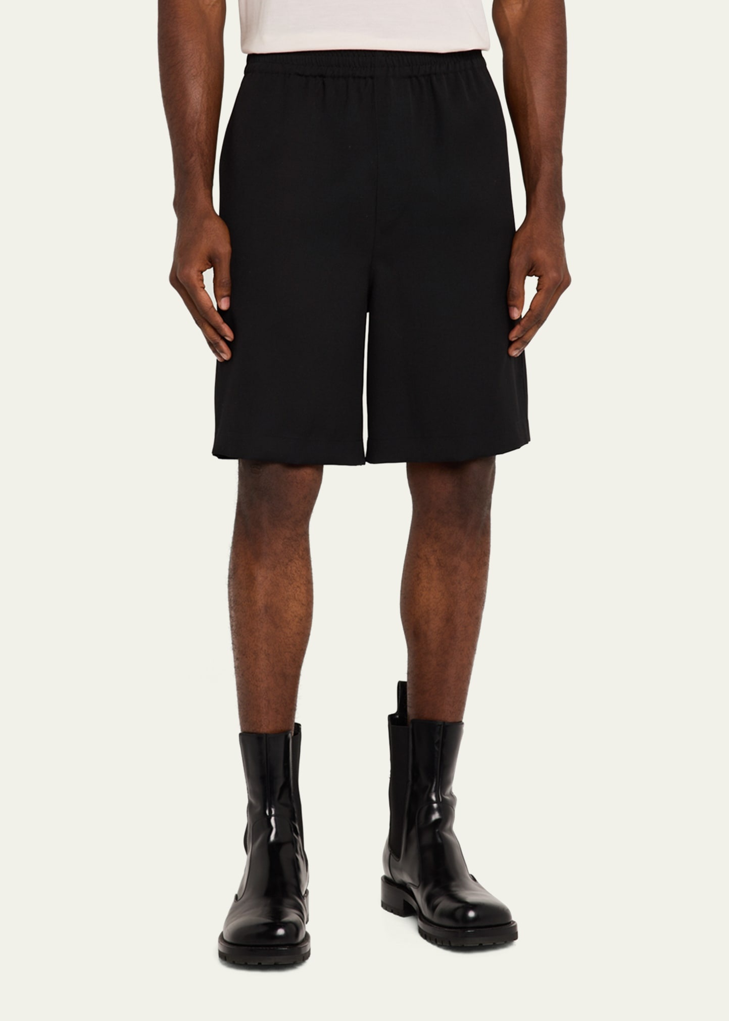 Men's Wool Relaxed Fit Pull-On Shorts - 4