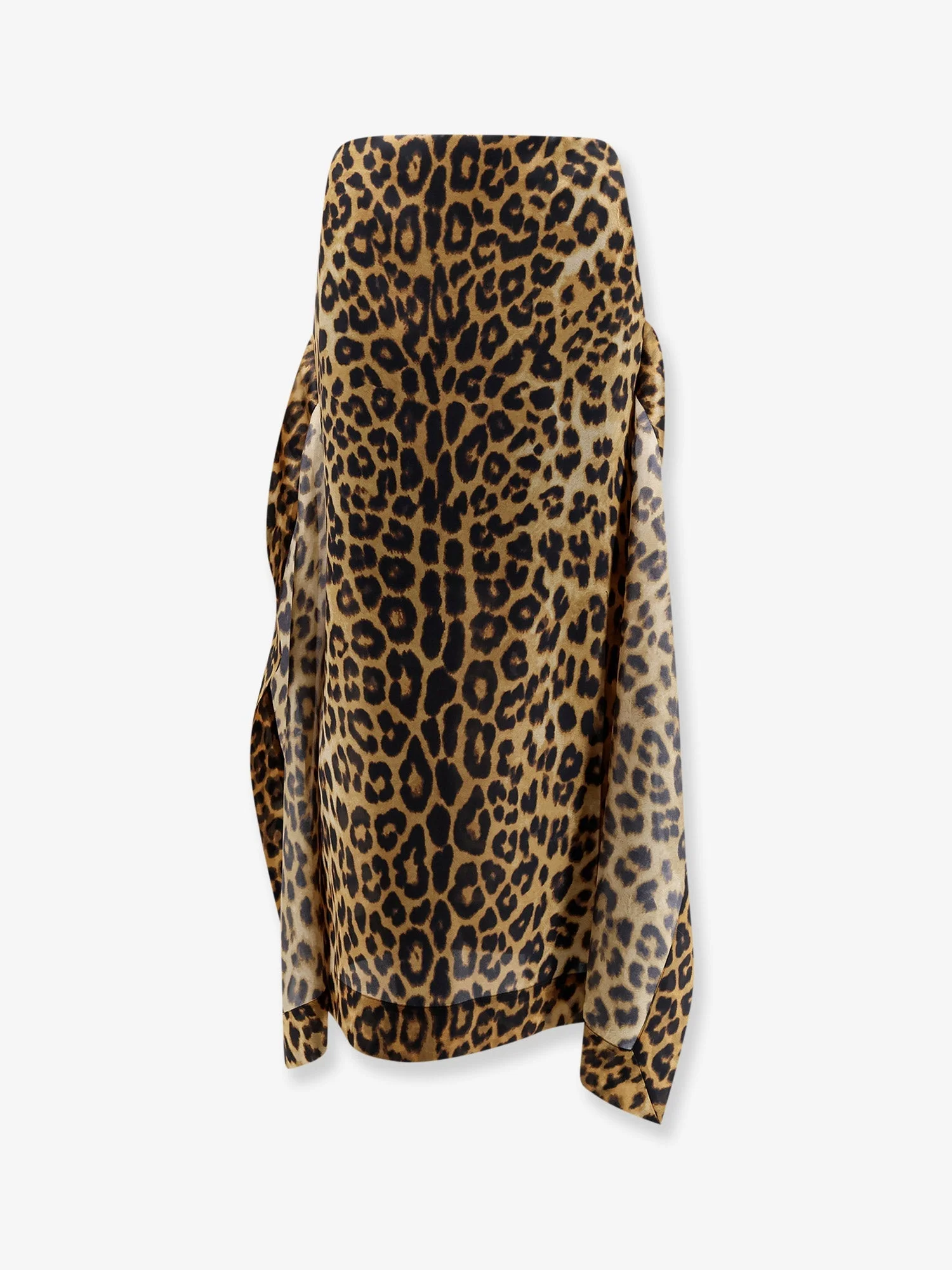Alberta Ferretti Silk Skirt With Animal Print - 1