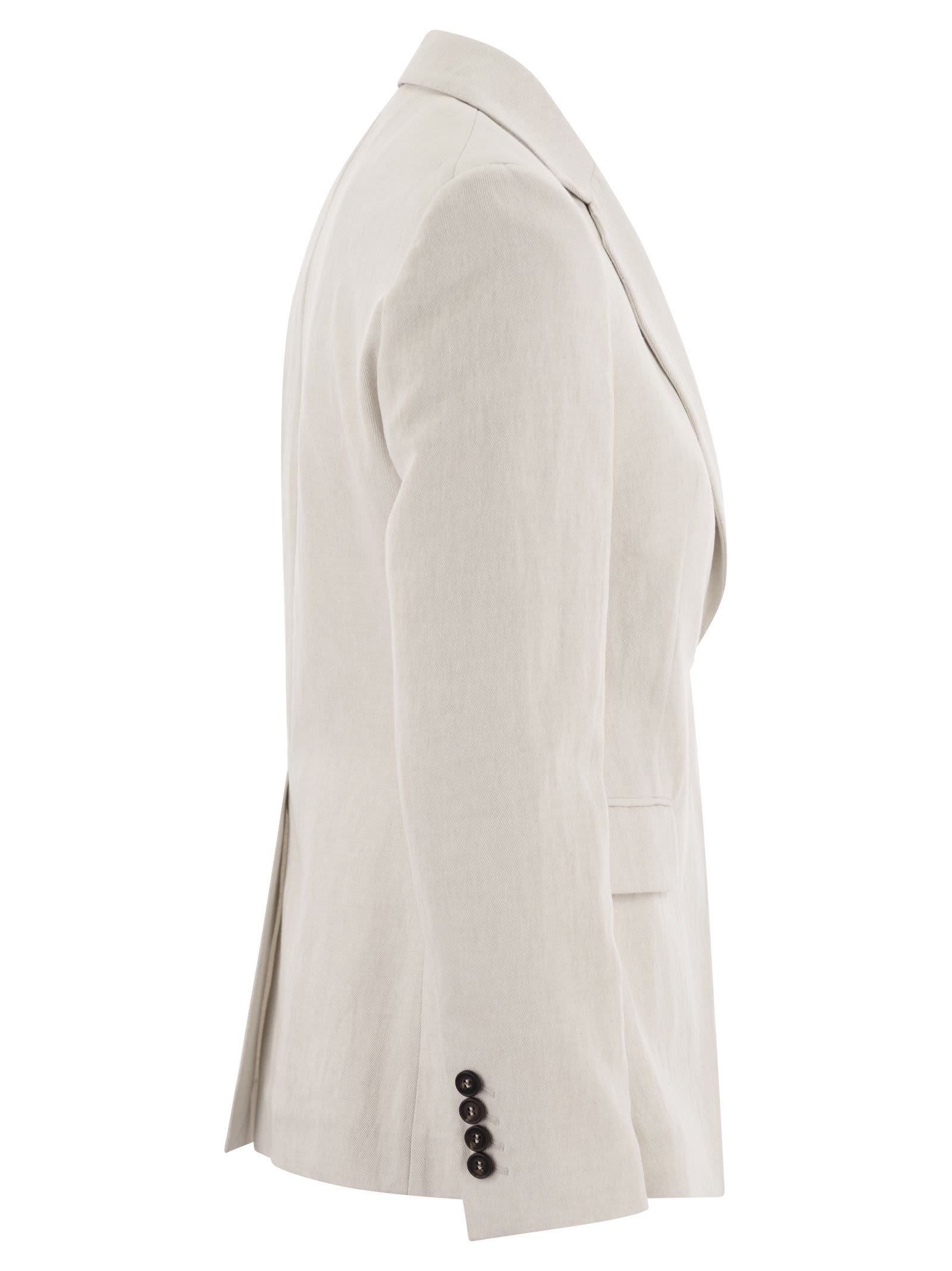 Brunello Cucinelli Women Cotton And Linen Jacket - 3