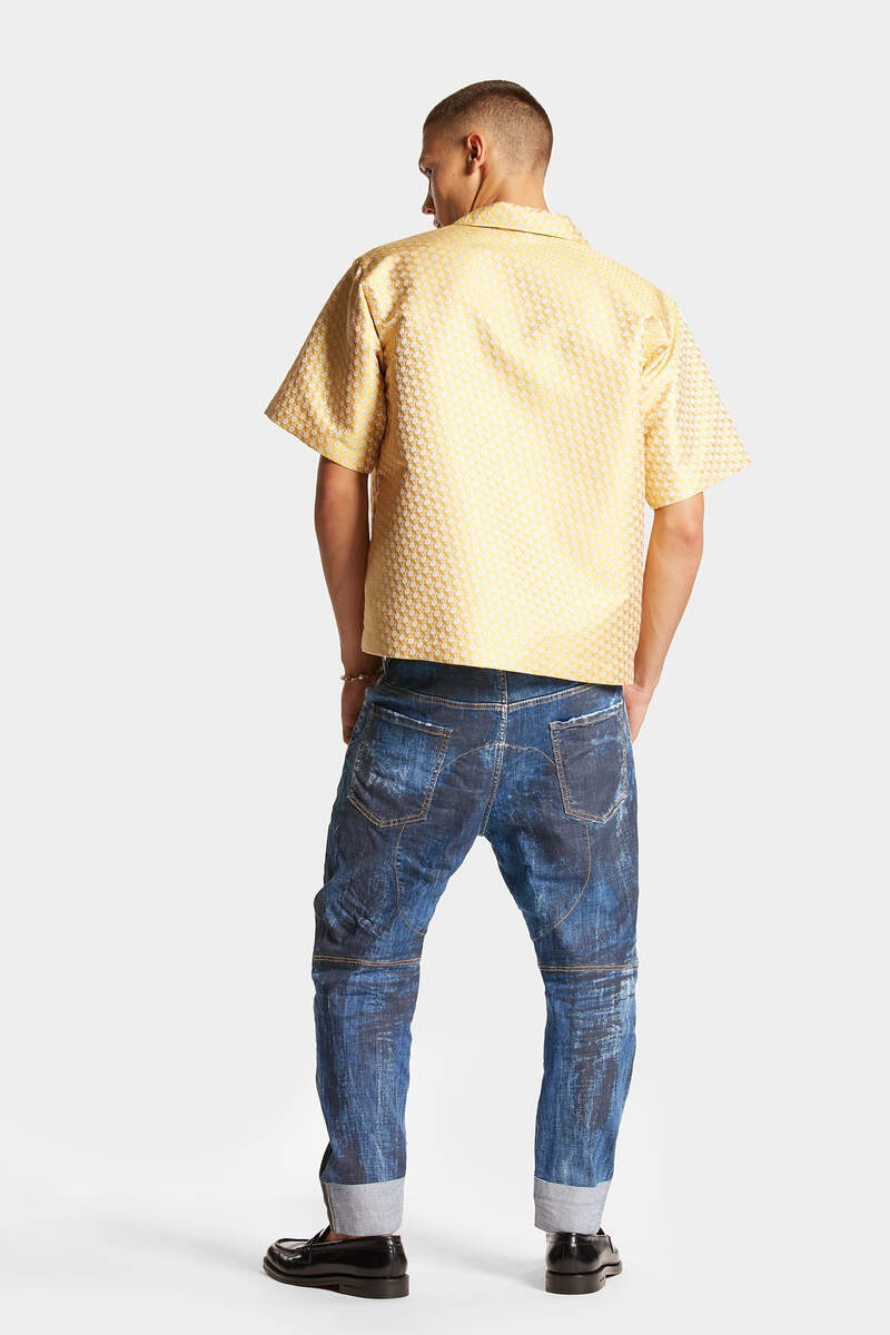 DARK BLACK SHADOW WASH COMBAT JEANS 4