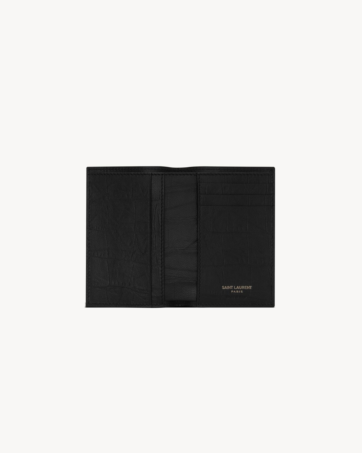 CASSANDRE CREDIT CARD WALLET IN CROCODILE-EMBOSSED LEATHER - 4