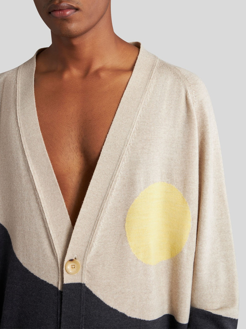 WOOL JACQUARD CARDIGAN 2