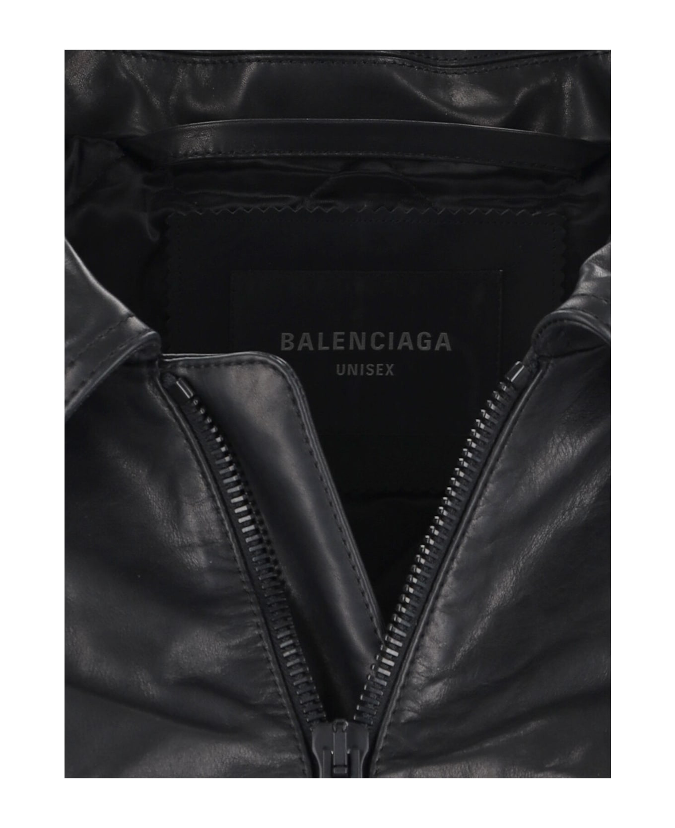 Leather Zip Jacket - 3