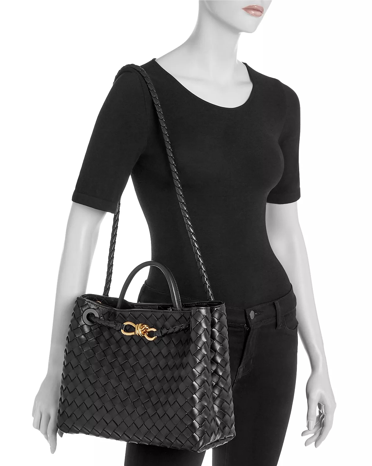 Andiamo Medium Woven Shoulder Bag - 2