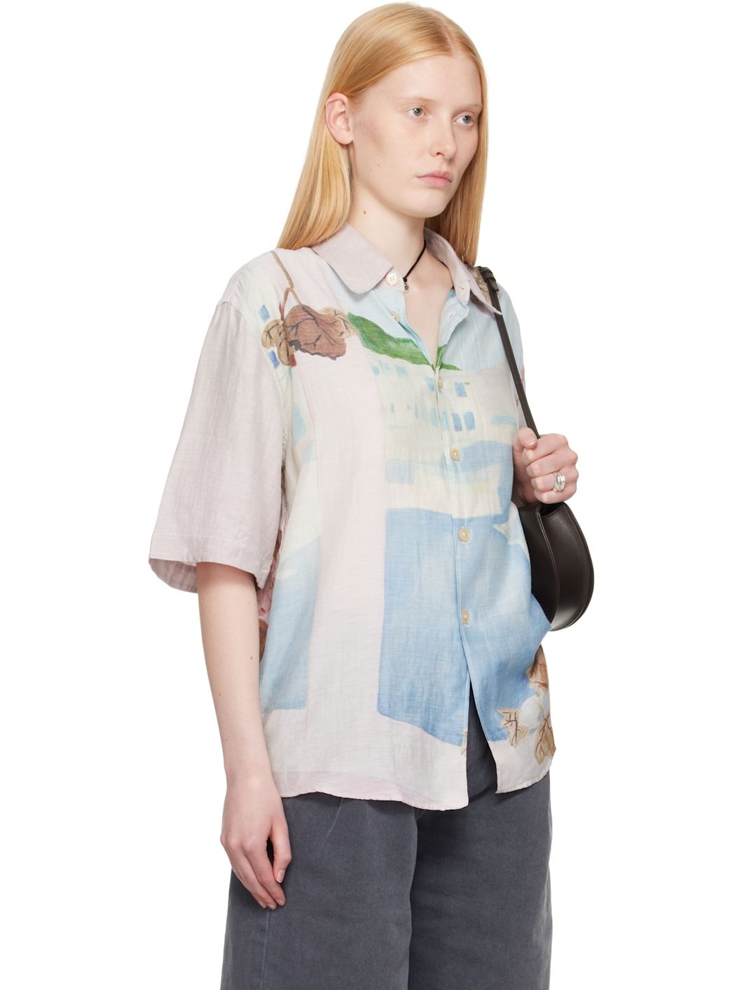 Blue & Pink Beyond Short Sleeve Shirt - 2
