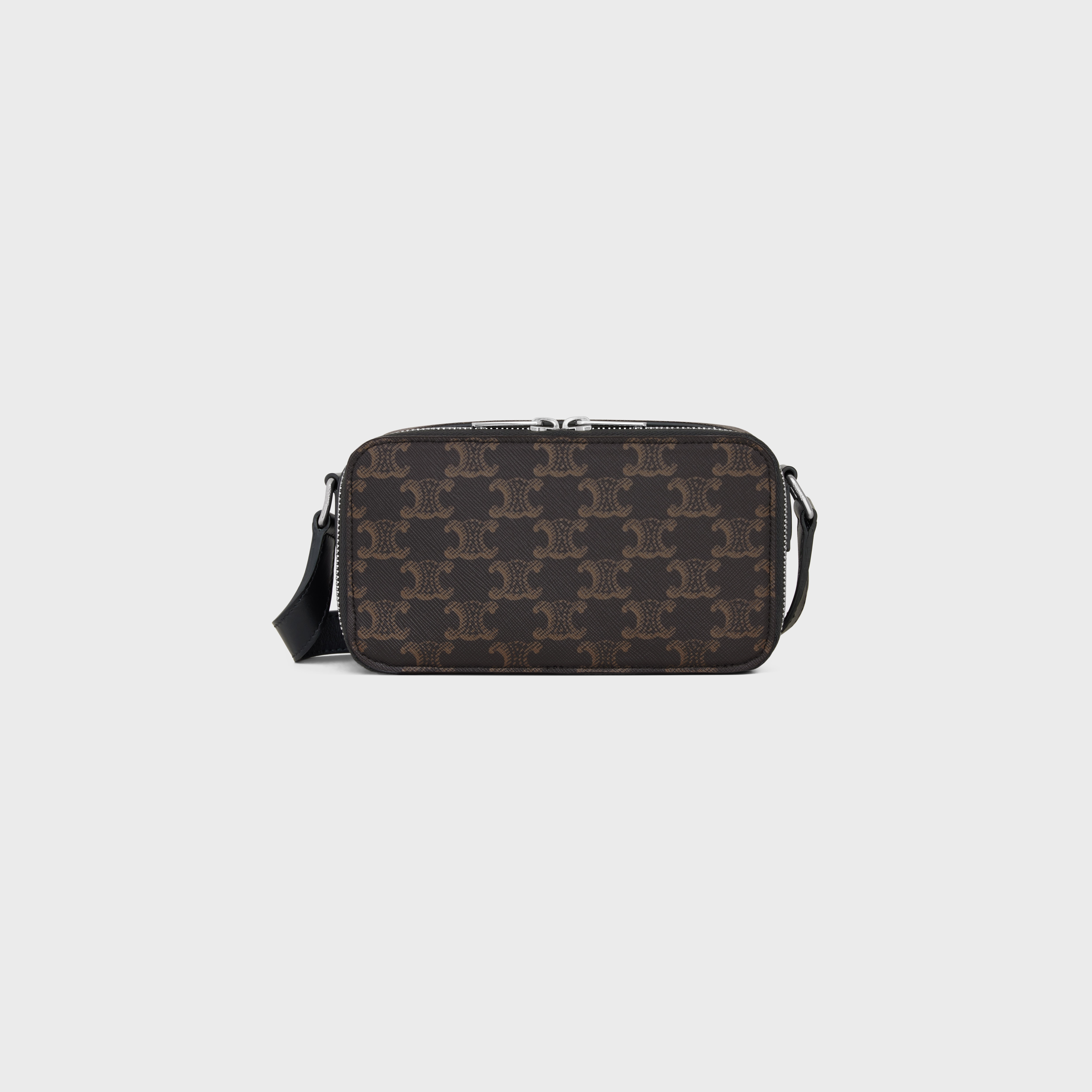 MINI MESSENGER BOX in TRIOMPHE CANVAS AND CALFSKIN - 1