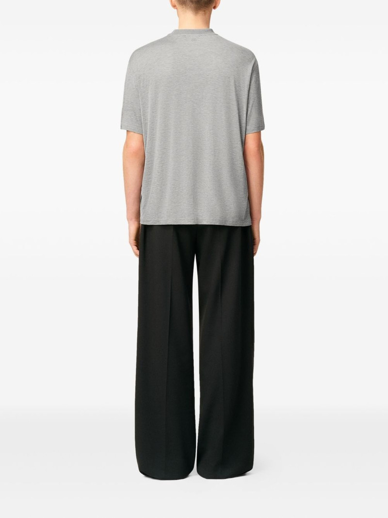 AMI Paris embroidered short-sleeve T-shirt outlook