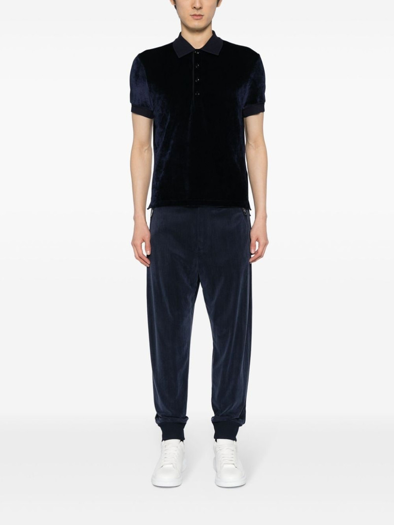 GIORGIO ARMANI jersey tapered track pants outlook