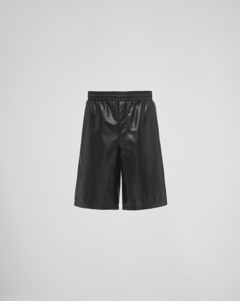 Nappa leather Bermudas 1