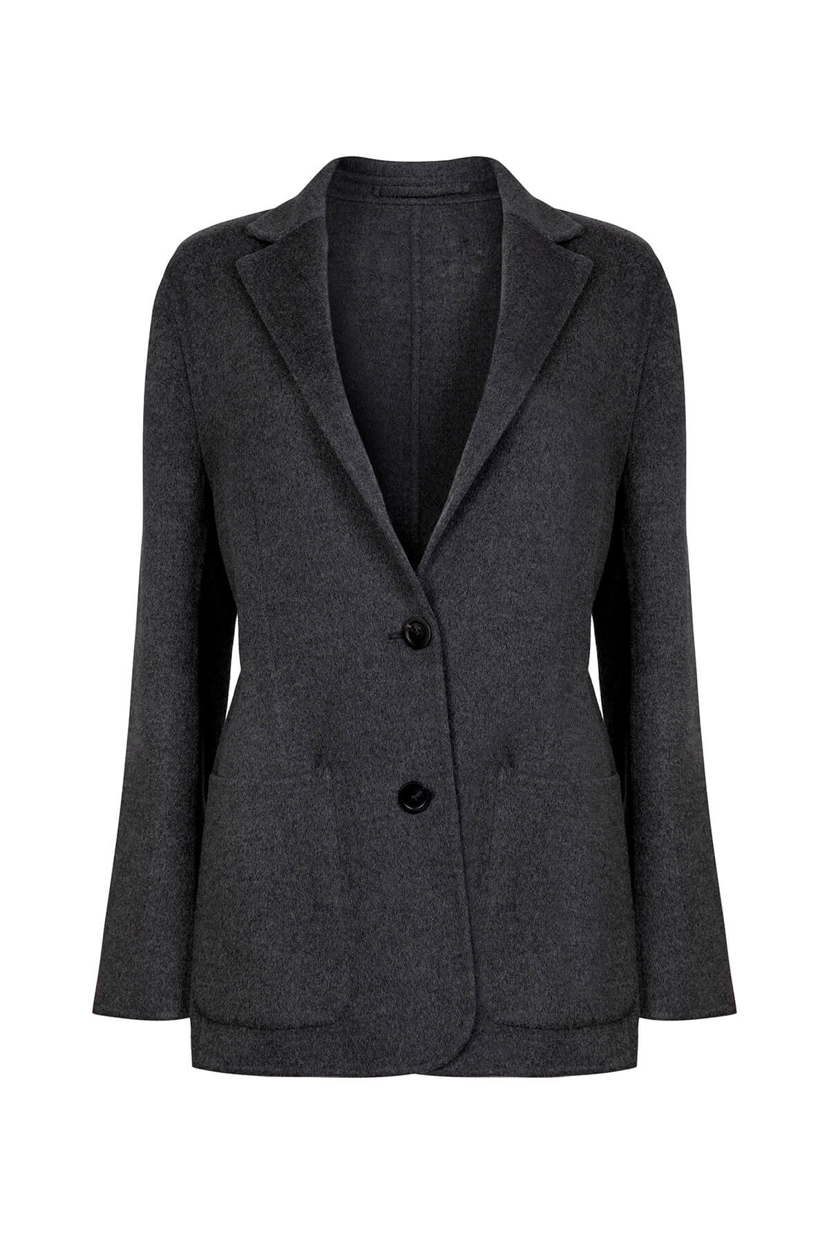 Classic Grey Cashmere Blazer - 5