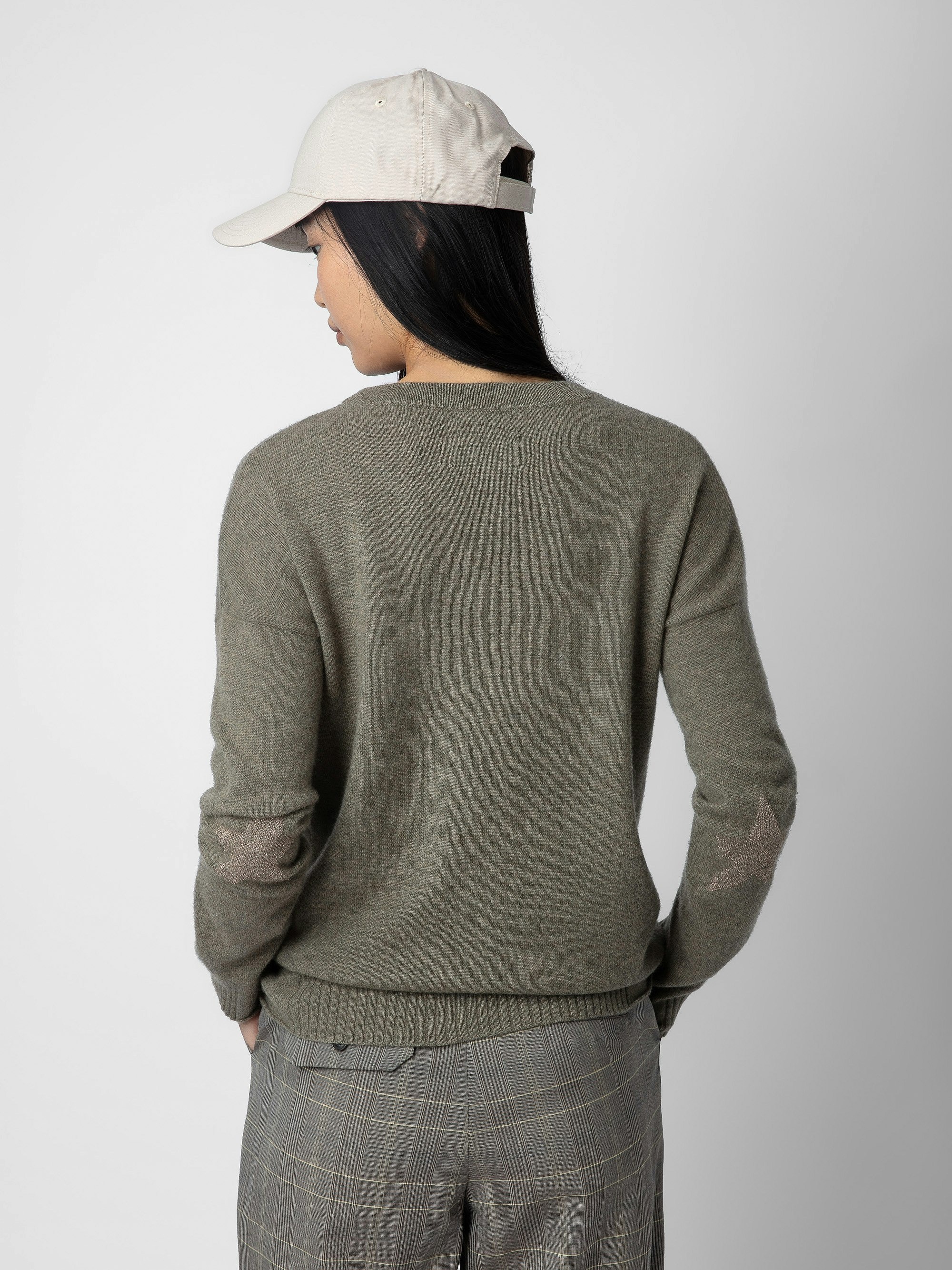 Cici Patch Cashmere Sweater - 3