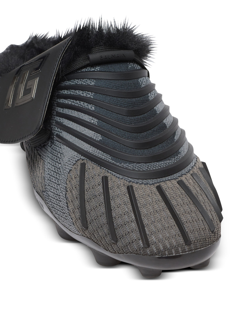 Half Time faux fur-lined mules with technical fabrics 6