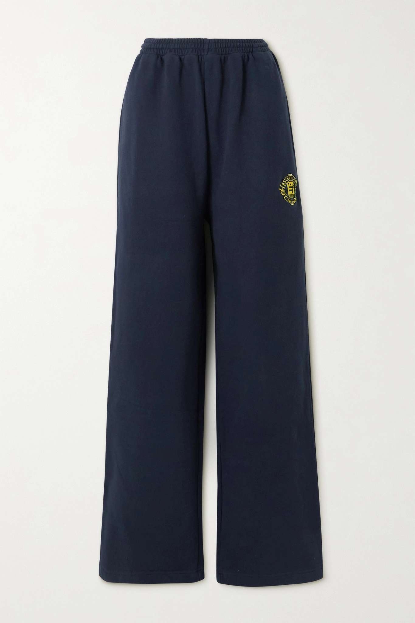 Quest appliquéd cotton-jersey track pants - 1