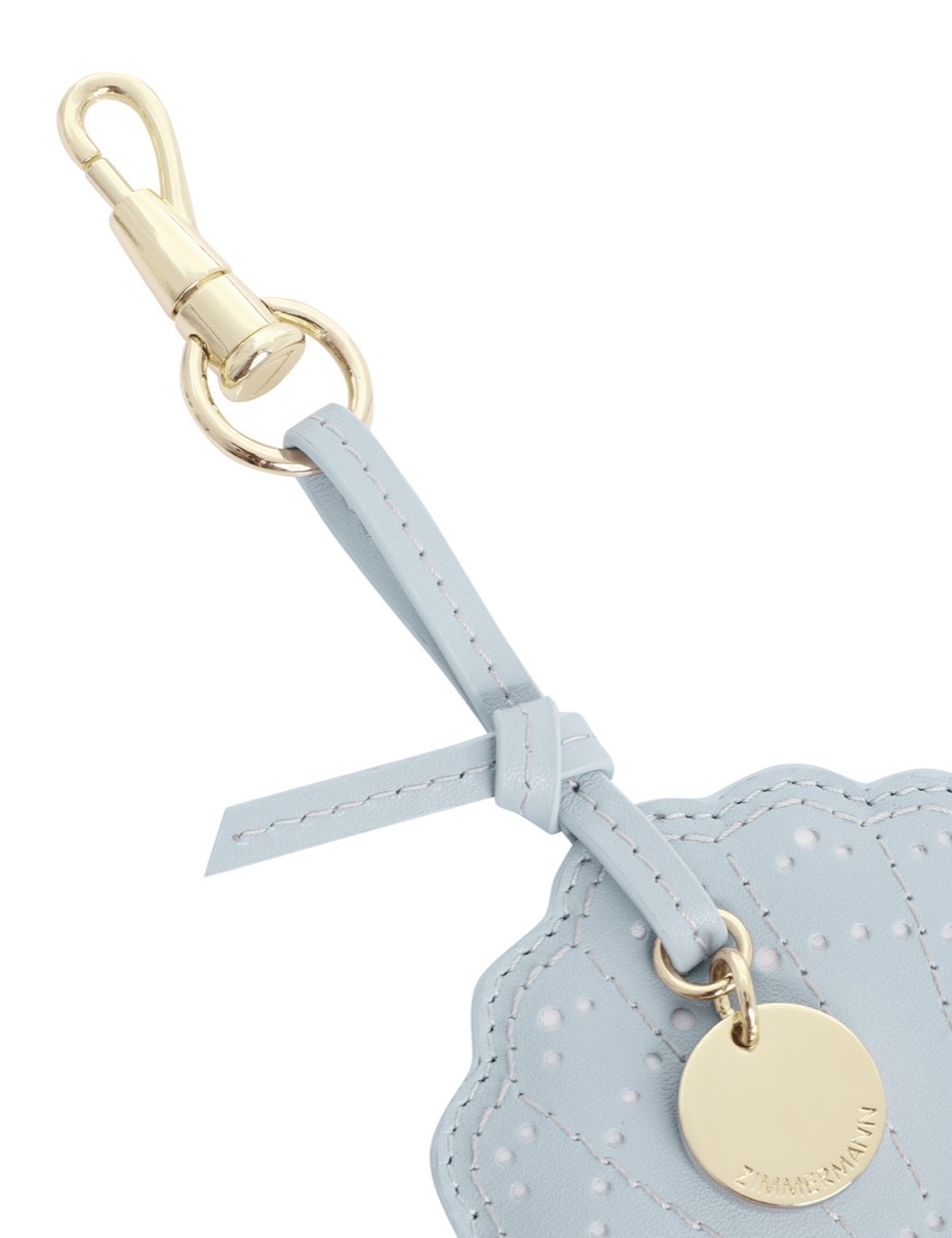 LEATHER SHELL KEY CHARM - 4
