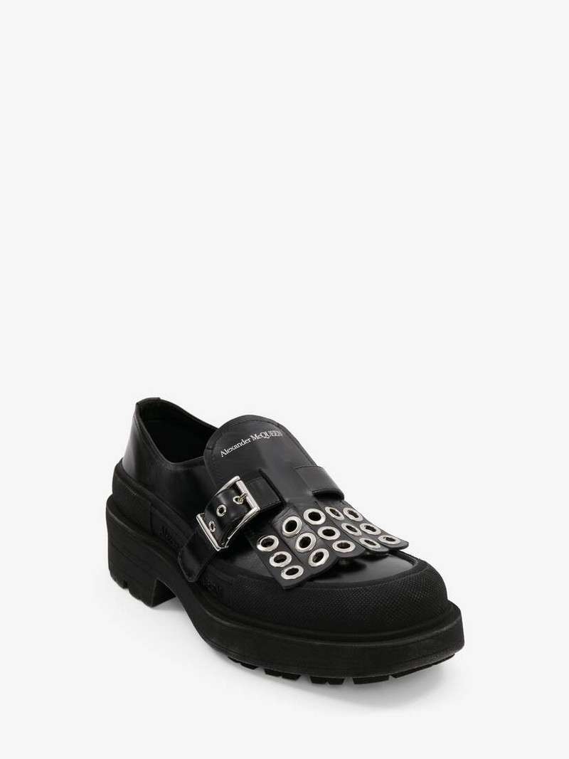 Stack Monk Strap in Black/silver 2