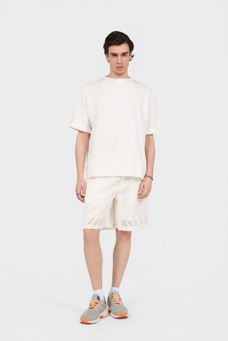 Roberto Cavalli Bermuda Shorts With Ray Devoré Print outlook