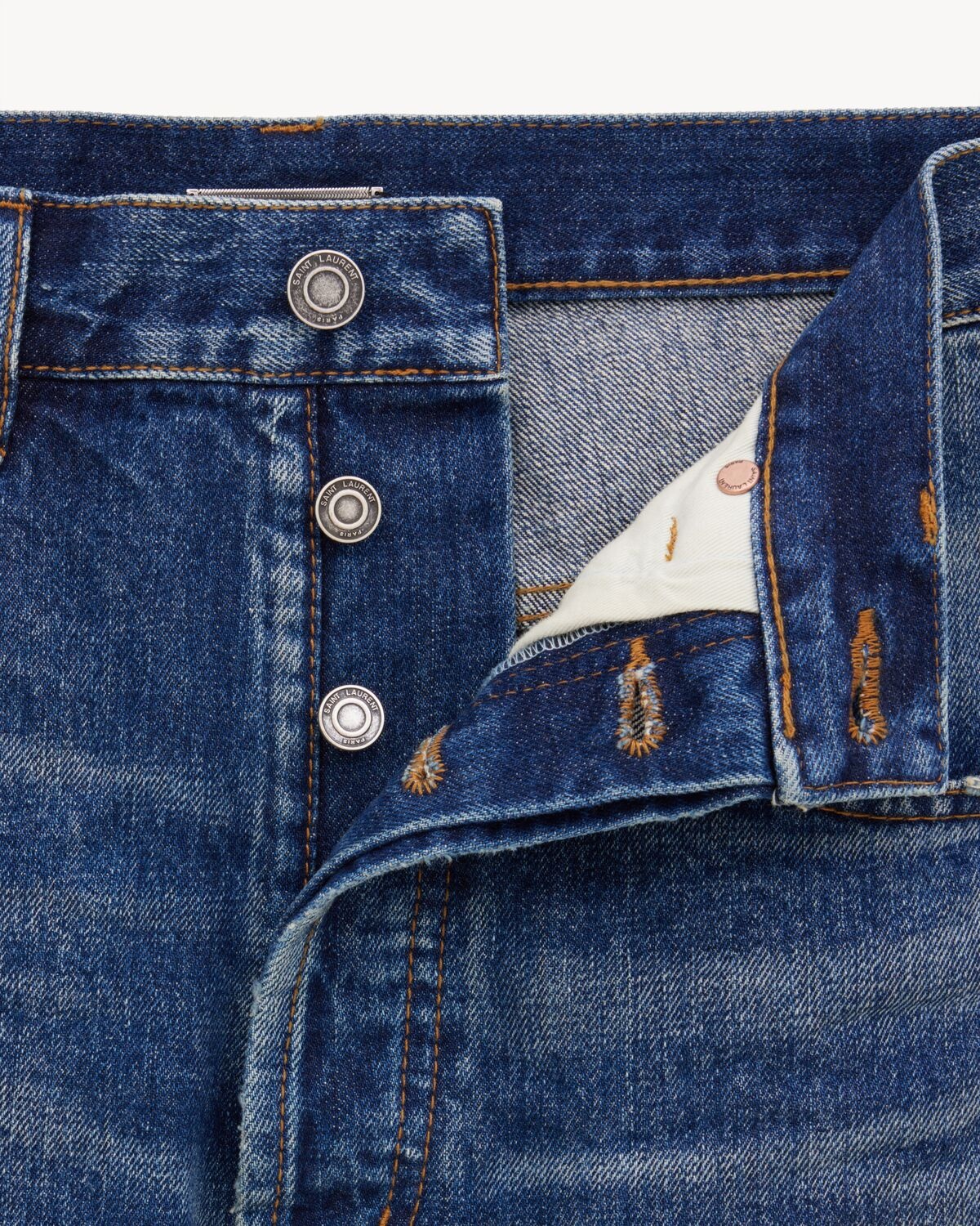 HIGH-RISE JEANS IN HERITAGE VINTAGE BLUE DENIM - 4