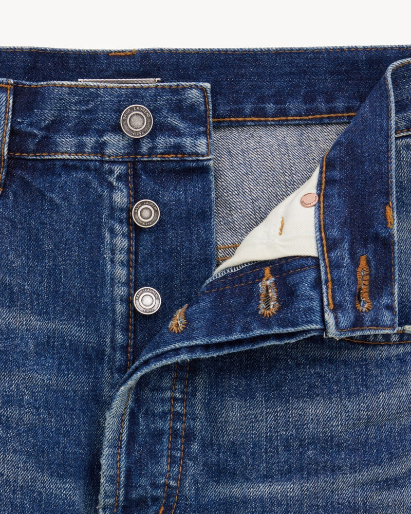 HIGH-RISE JEANS IN HERITAGE VINTAGE BLUE DENIM 4