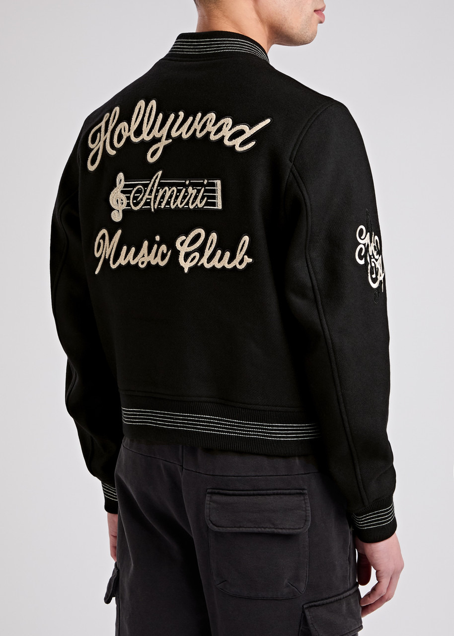 Amiri Hollywood Music Club Wool-blend Bomber Jacket - 3