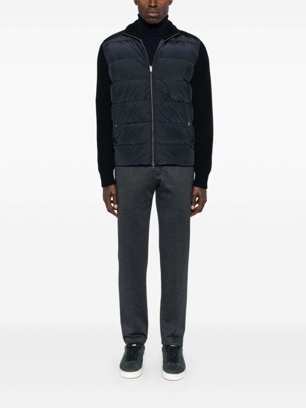 quilted-panels jacket - 2