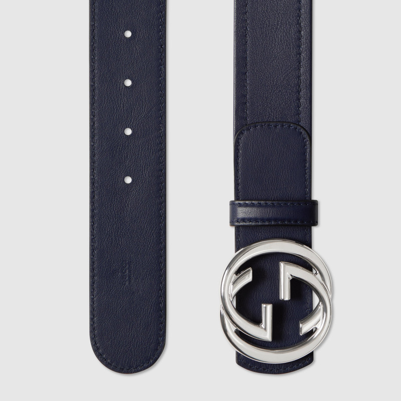Reversible belt with Interlocking G buckle 7