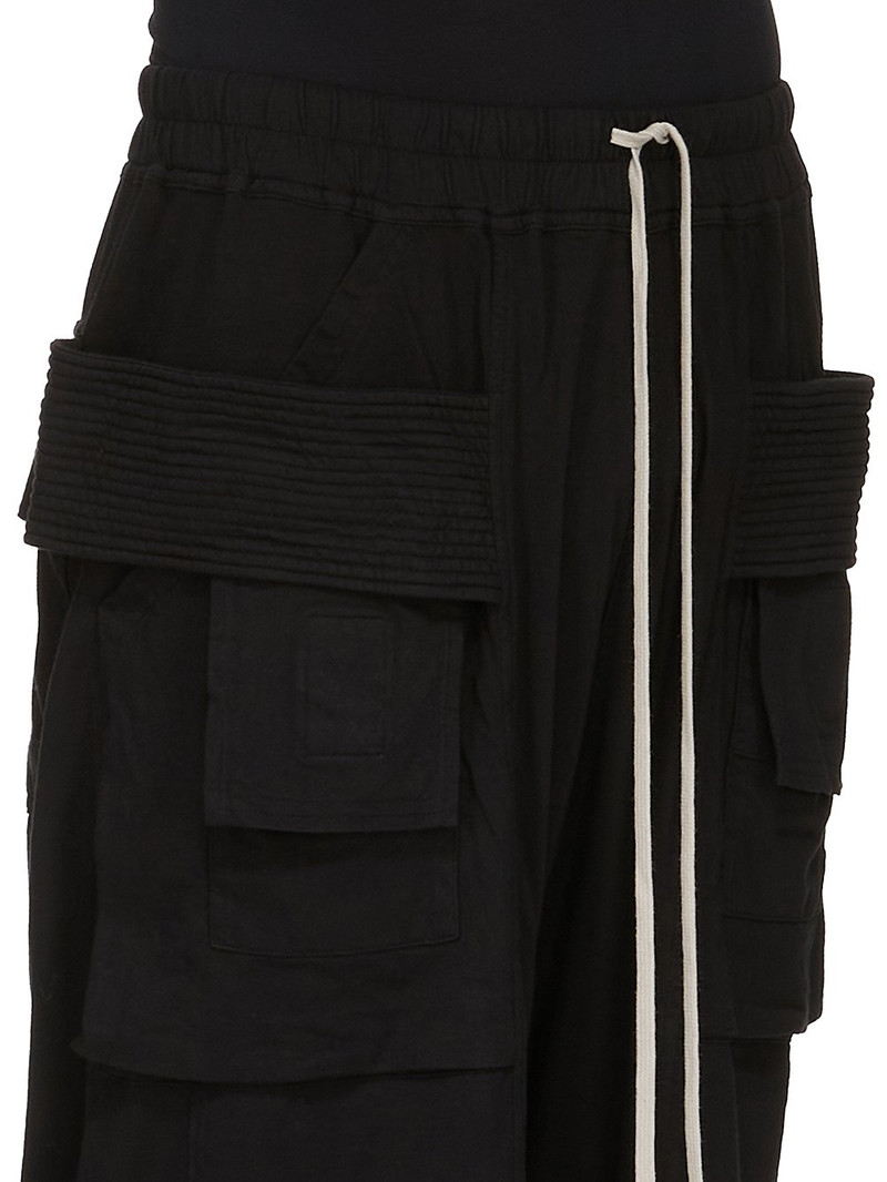 Creatch Wide-Leg Cotton-Blend Canvas Drawstring Cargo Trousers 4