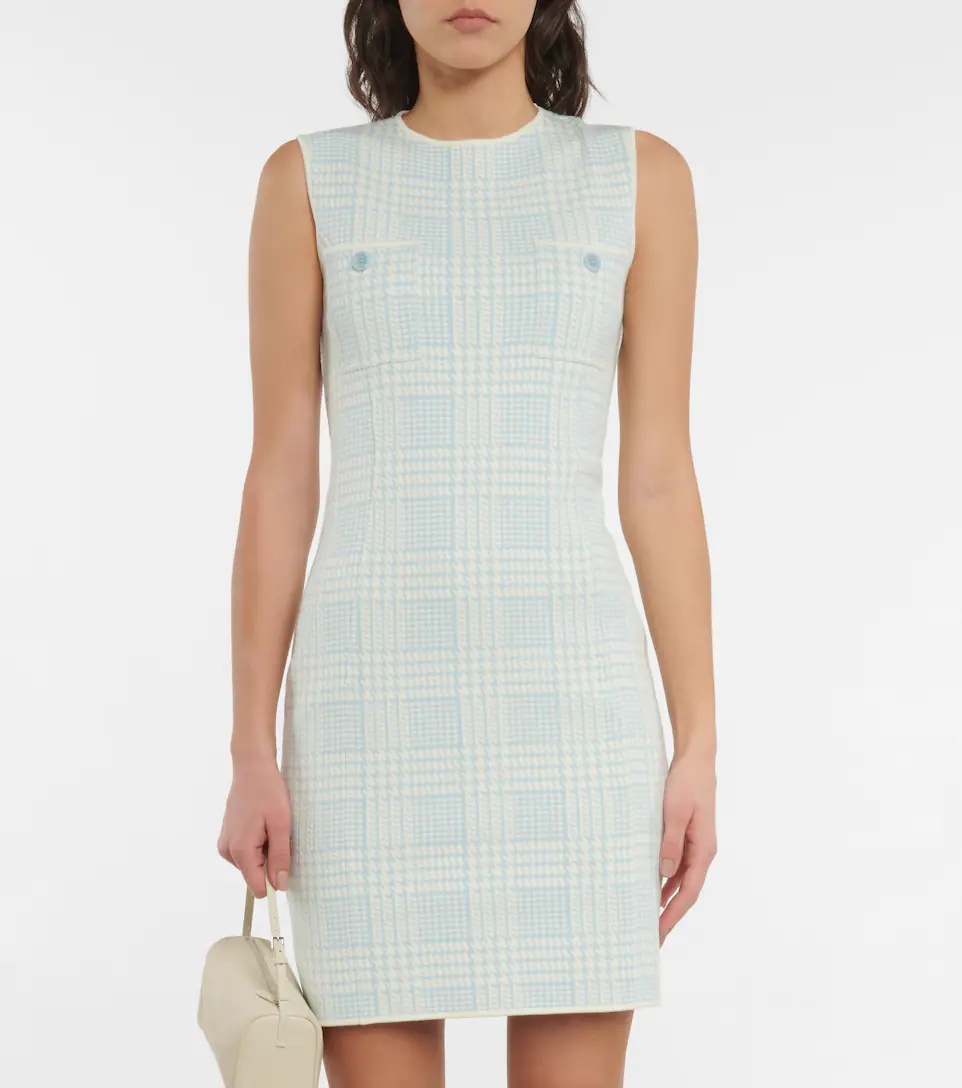 Perdoni jacquard knit minidress - 5