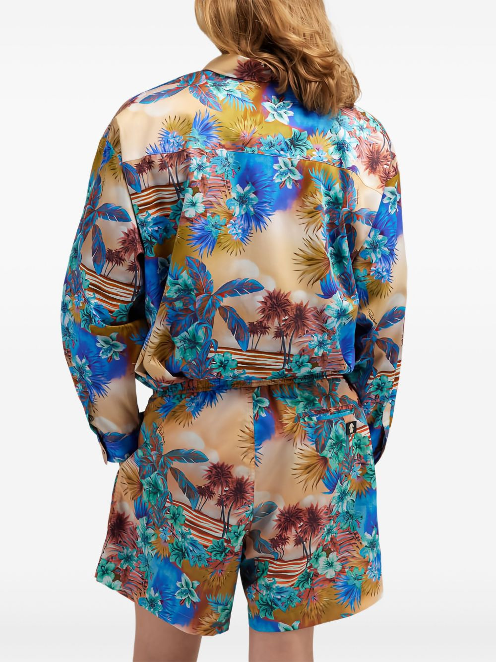 tropical-print shirt - 4