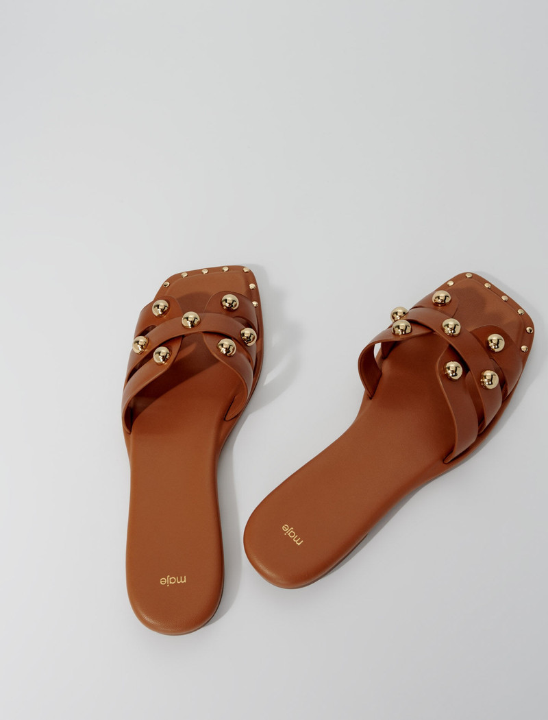Studded leather mules 3