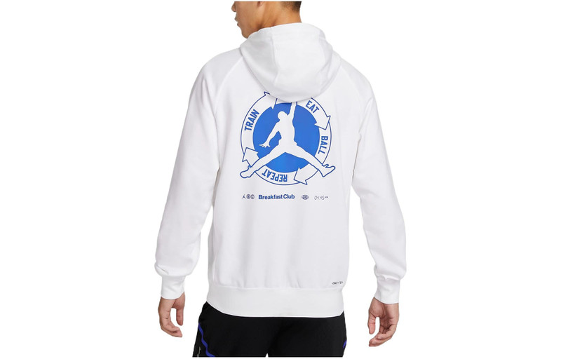 Jordan Air Jordan Drawstring Hoodie Men's White DV1291-100 outlook