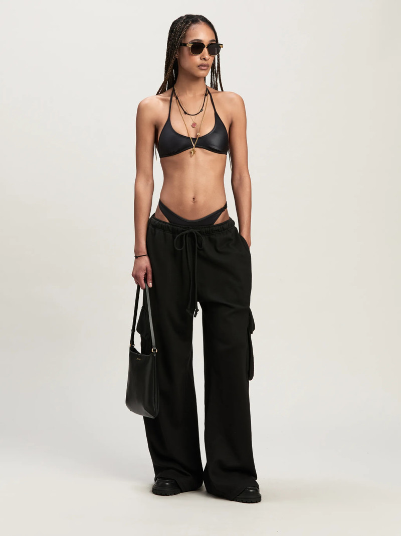 Palm Angels Monogram cossover bikini top outlook