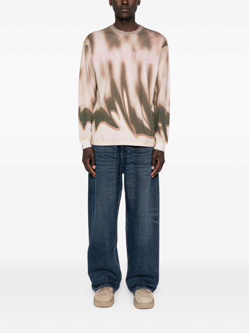 Diesel abstract-print long-sleeve T-shirt outlook