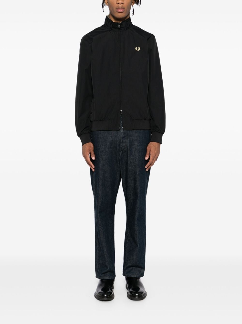 スピードトレーナーfredperry The Brentham Cropped Fishing Parka - Warm Stone | Mens Coats & Jackets