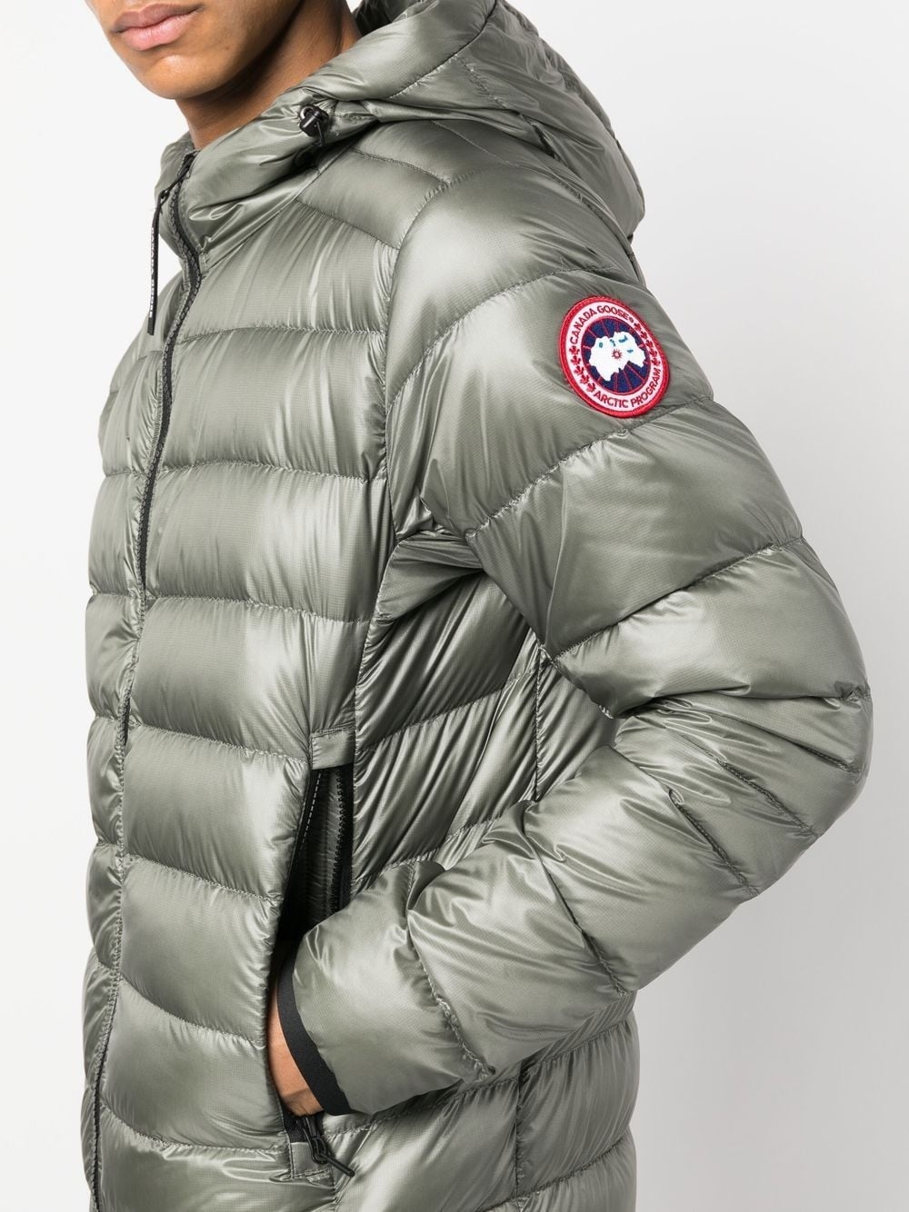 padded hooded down jacket - 5