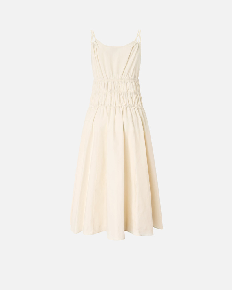 PINKO SLEEVELESS MIDI DRESS WITH PLEATS AND GATHERING outlook