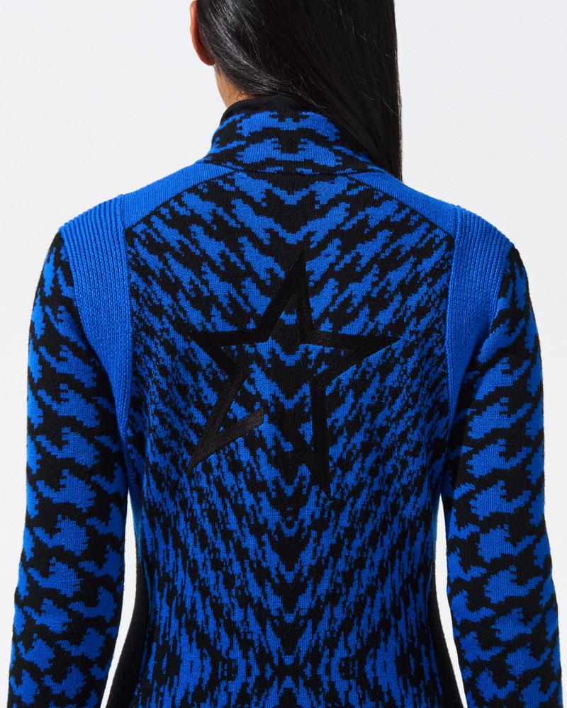 Twisted Houndstooth Merino Wool Jumpsuit 4