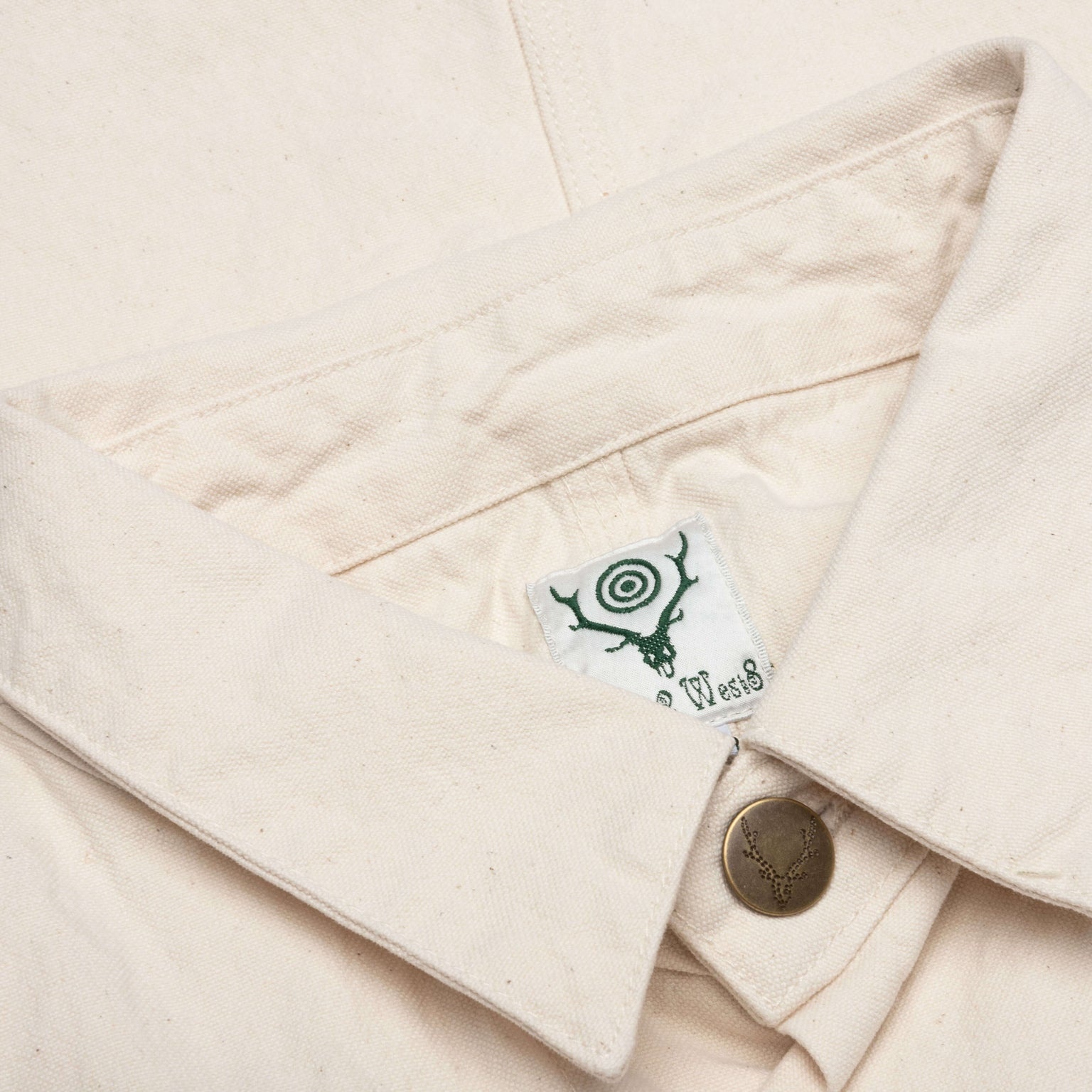 COVERALL 10OZ COTTON CANVAS - OFF WHITE - 3