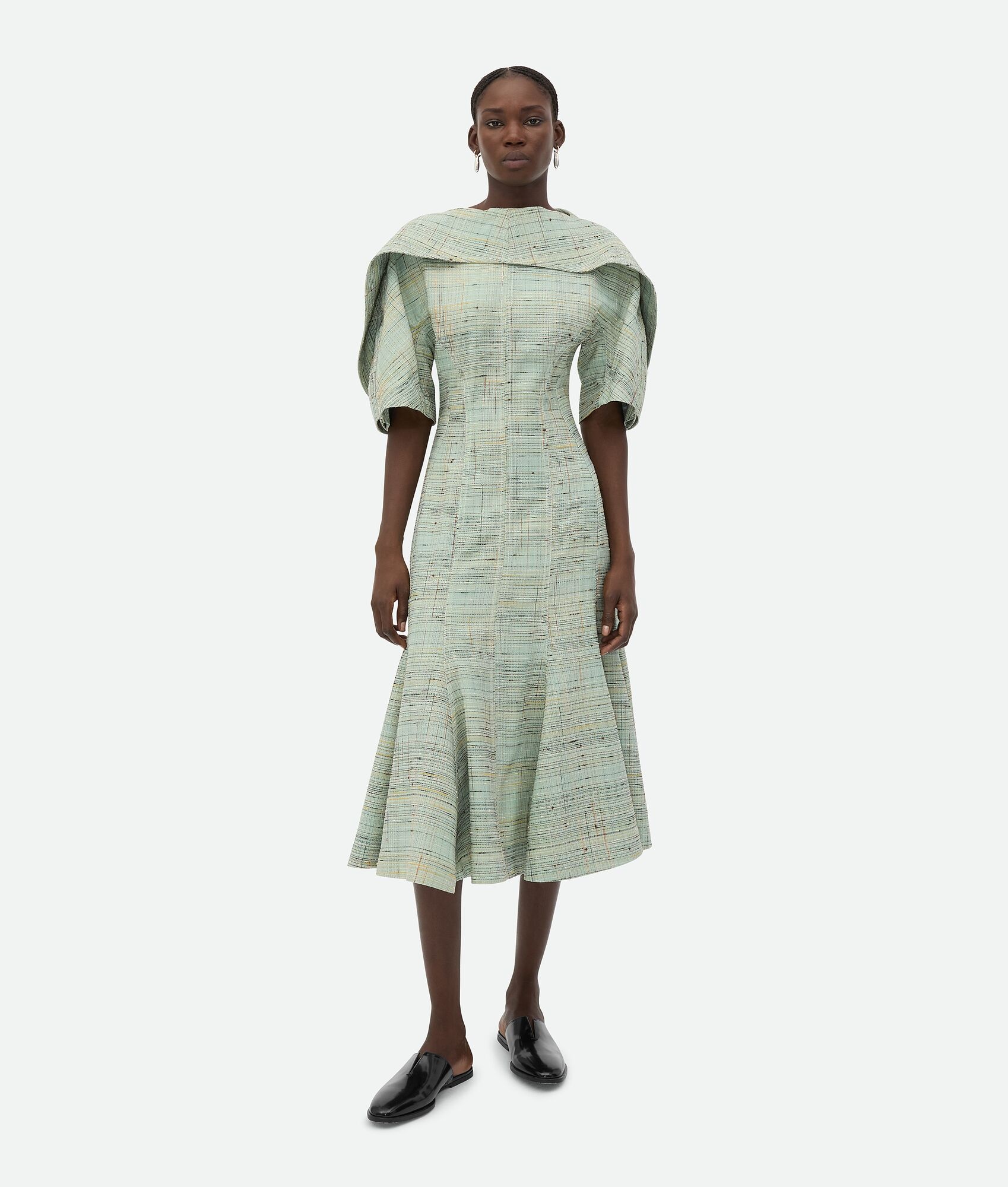 Knotted Viscose Dress - 1