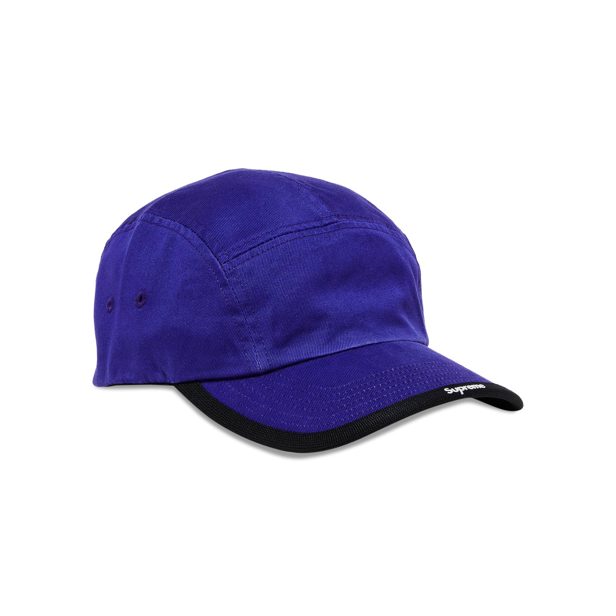 Supreme Visor Logo Camp Cap 'Blue' - 2