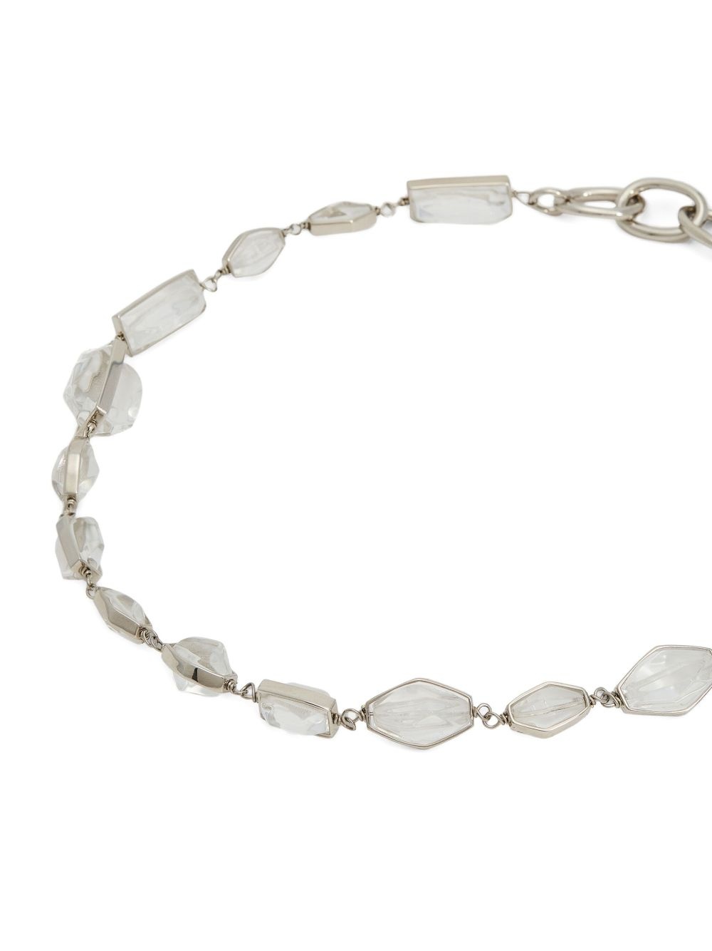 stone-embellished chain necklace - 3